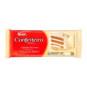 Cobertura em Barra Harald Confeiteiro Chocolate Branco 1.01Kg de Laranja