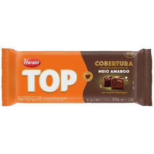 Cobertura Harald Top em Barra Chocolate Meio Amargo 1.01Kg