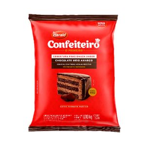 Cobertura Harald Confeiteiro Gotas Chocolate Meio Amargo 1.010Kg