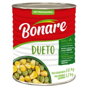 Ervilha e Milho Bonare Dueto Lata 1.7Kg