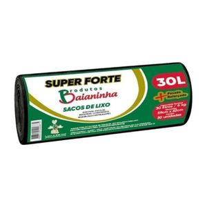 Saco p/ Lixo Baianinha Super Forte 30 Litros c/ 50 Unid