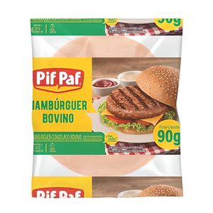 Hambúrguer Bovino Pif Paf Congelado 90g