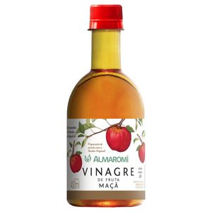 Vinagre de Maçã Almaromi Acidez 4% Frasco 400ml10g Cada