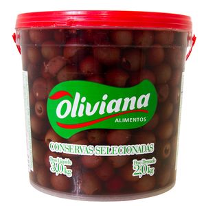 Azeitona Preta Oliviana s/ Caroço Balde 2Kg