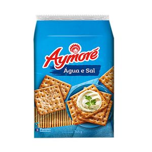 Biscoito Água e Sal Aymoré Pacote 345g