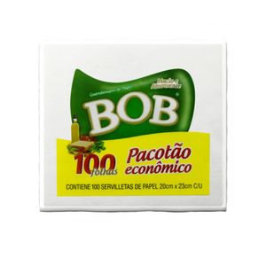 Guardanapo Bob Folha Simples 20 x 23 c/ 100 Unid