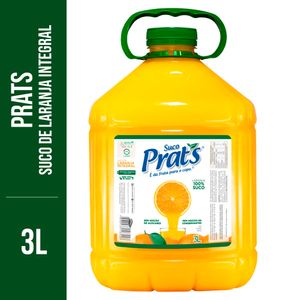 Suco Prats Integral s/ Adição de Açúcar Laranja Galão 3l