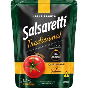 Molho de Tomate Salsaretti Tradicional Sachê 1.7Kg