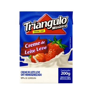 Creme de Leite Triangulo Mineiro UHT Mistura de Soro Caixa 200g