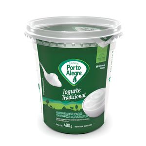 Iogurte Porto Alegre Natural Integral Pote 480g