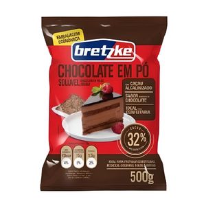 Chocolate em Pó Bretzke 32% Cacau Pacote 500g