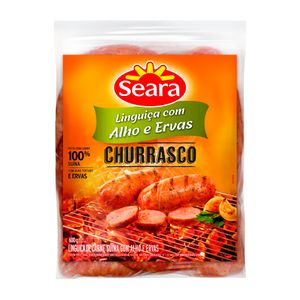 Linguiça Seara Churrasco de Carne Suína c/ Alho e Ervas 600g