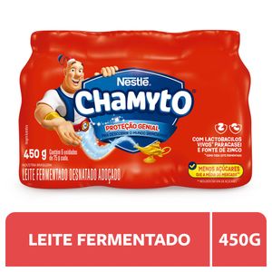 Leite Fermentado Desnatado Chamyto 450g c/ 6 Unid