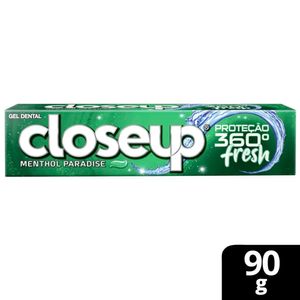 Gel Dental c/ Flúor Closeup Menthol Paradise Proteção 360° Fresh 90g