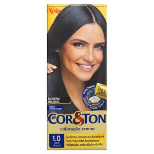 Coloração Cor&Ton Preto Azulado 1.0 125g