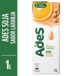 Alimento c/ Soja Ades Laranja 1l