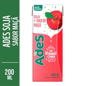 Alimento c/ Soja Ades Maçã 200ml