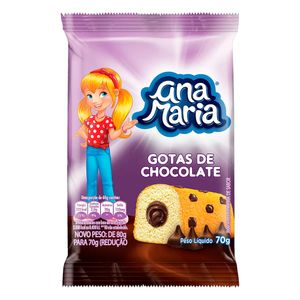 Bolo Ana Maria Gotas de Chocolate 70g