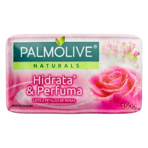 Sabonete em Barra Palmolive Naturals Hidrata & Perfuma Leite e Pétalas de Rosas 150g