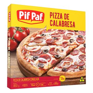 Pizza Pif Paf Calabresa Congelada 460g