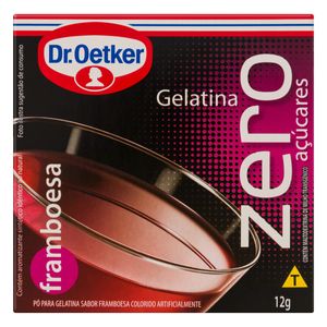 Gelatina Dr. Oetker Zero Açúcar Framboesa 12g