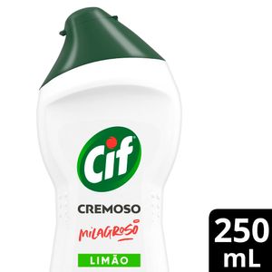 Limpador Cif Cremoso Limpeza Milagrosa Limão p/ Casa 250ml