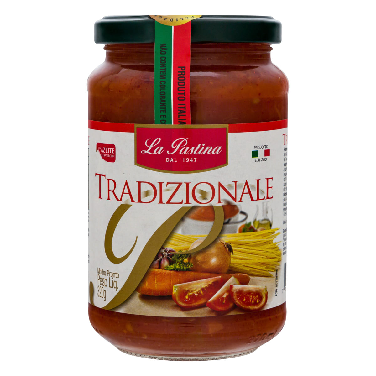 Molho de Tomate La Pastina Tradizionale Vidro 320g