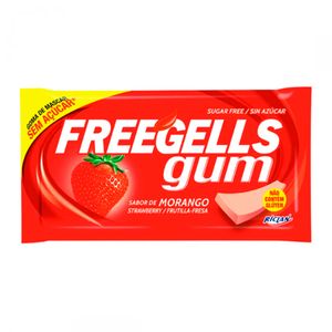 Goma de Mascar Freegells Zero Morango 8g