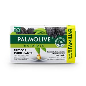 Sabonete em Barra Palmolive Naturals Sensação Purificante Carvão 150g Tamanho Familiar