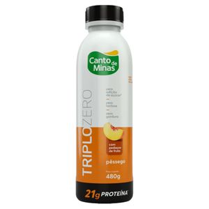 Iogurte Canto de Minas Triplo Zero Pêssego 480g