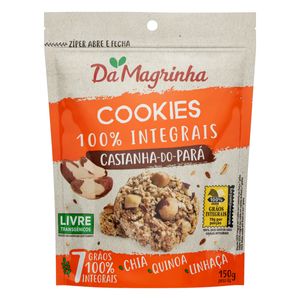 Biscoito Cookies Integral Da Magrinha Castanha do Pará 150g