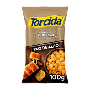 Salgadinho de Trigo Torcida Churras Pão de Alho Pacote 100g