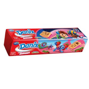 Biscoito Recheado Danix Morango 130g