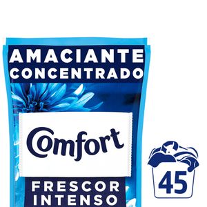 Amaciante Comfort Concentrado Frescor Intenso c/ Óleo de Argan Refil 900ml Embalagem Econômica