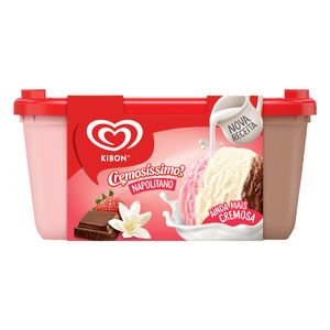 Sorvete Kibon Cremosíssimo Napolitano Pote 1.5l