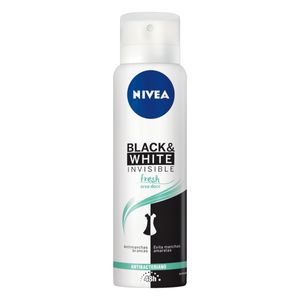 Antitranspirante Aerossol Nivea Invisible for Black & White Erva-Doce Fresh Ação Antibac 48h 150ml