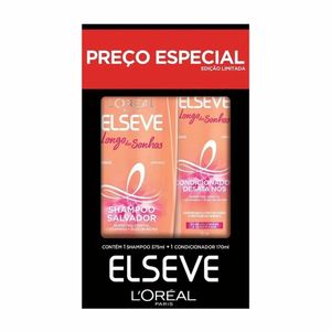 Kit Elseve Shampoo 375ml + Condicionador 170ml Longo dos Sonhos