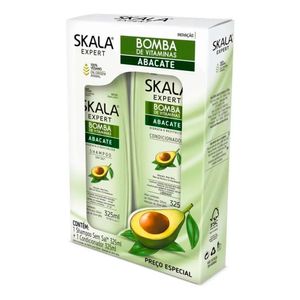 Kit Skala Shampoo + Condicionador Bomba Abacate 325ml