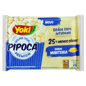 Pipoca p/ Micro-Ondas Yoki Manteiga 90g