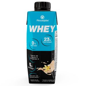 Bebida Láctea Uht Piracanjuba Whey 23g Proteinas Zero Lactose Baunilha 250ml