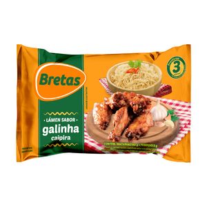 Macarrão Instantêneo Bretas Lámen Galinha Caipira 85g