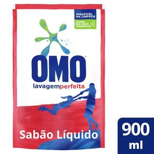 Lava Roupas Líquido Omo Lavagem Perfeita Refil 900ml