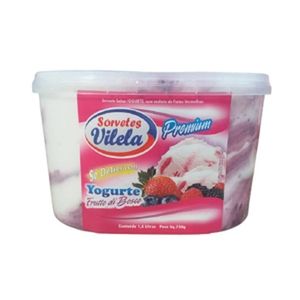 Sorvete Vilela Premium Yogurte Frutto Bosco 1.5l