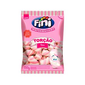 Marshmallow Fini Torção Rosa 250g