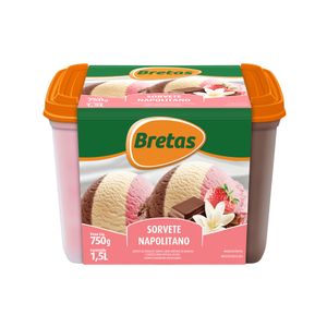 Sorvete Bretas Napolitano 1.5l