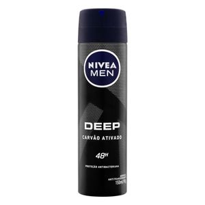 Desodorante Aerossol Nivea Deep Carvão Ativado Original 150ml