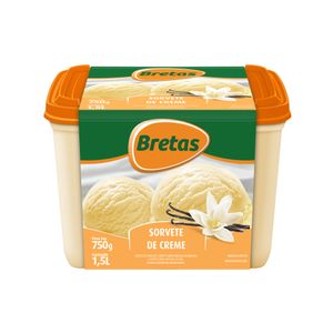 Sorvete Bretas Creme 1.5l