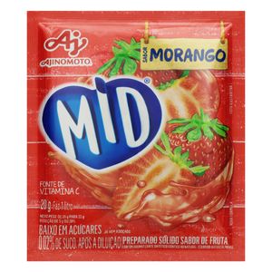 Refresco em Pó Mid Morango 20g