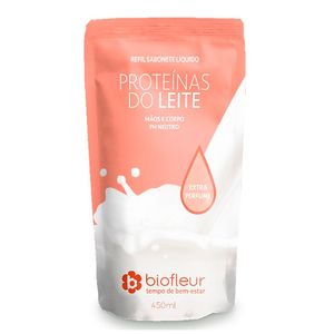 Sabonete Biofleur Prot Leite Refil 450ml