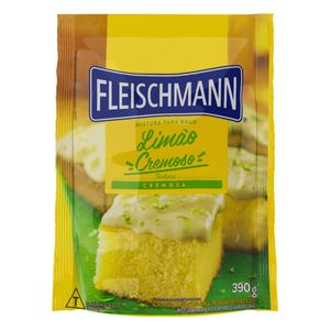 Mistura p/ Bolo Fleischmann Cremosa Limão Sachê 390g